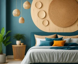 Two Colour Combination for Bedroom Walls