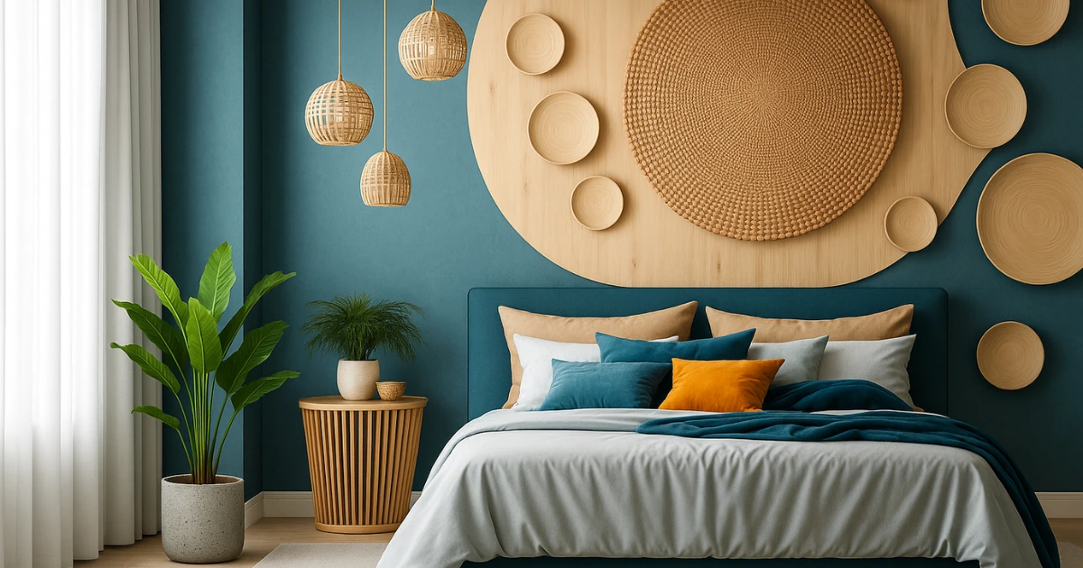Two Colour Combination for Bedroom Walls