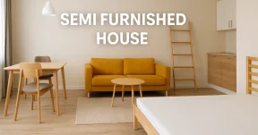 semi furnished house meaning