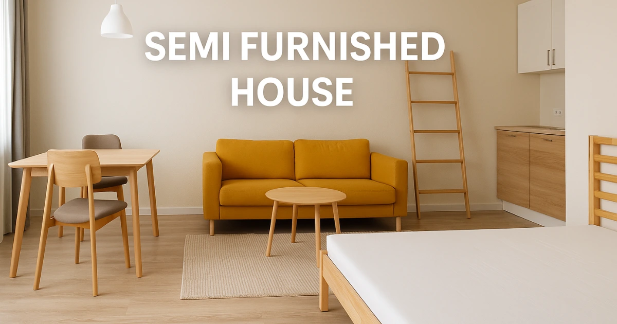 semi furnished house meaning