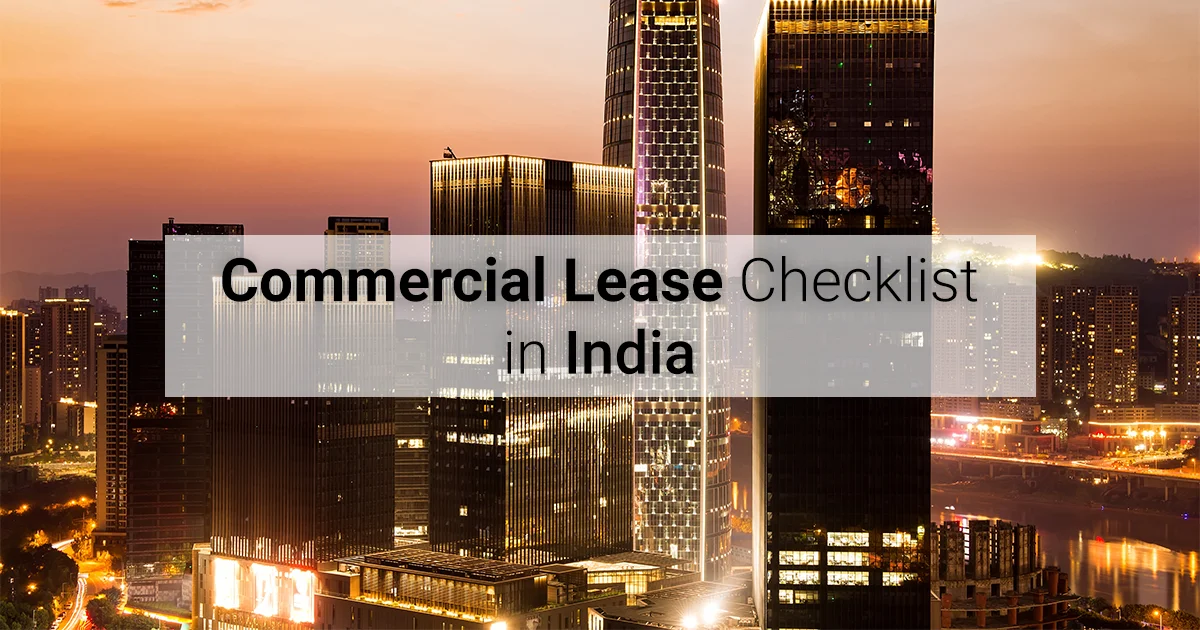 Commercial Lease Checklist in India