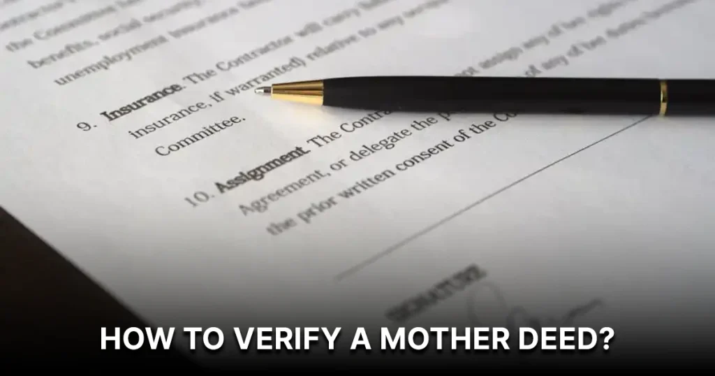 How to Verify a Mother Deed